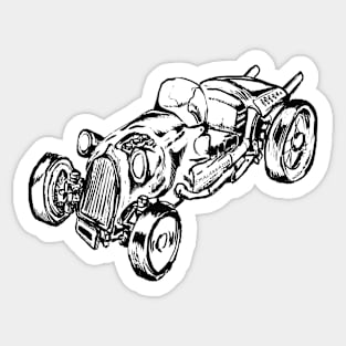 Hot rod Number Two Sticker